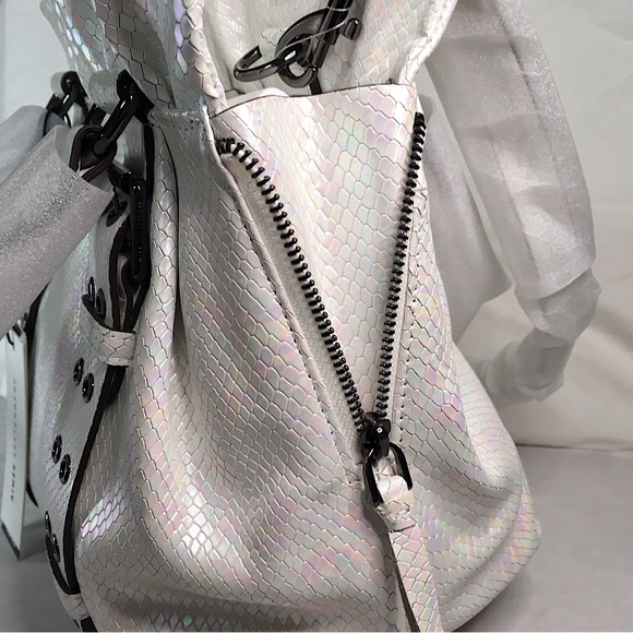 Aimee Kestenberg Cooper Leather Convertible Shoulder Bag - Hologram Snake - Picture 8 of 17